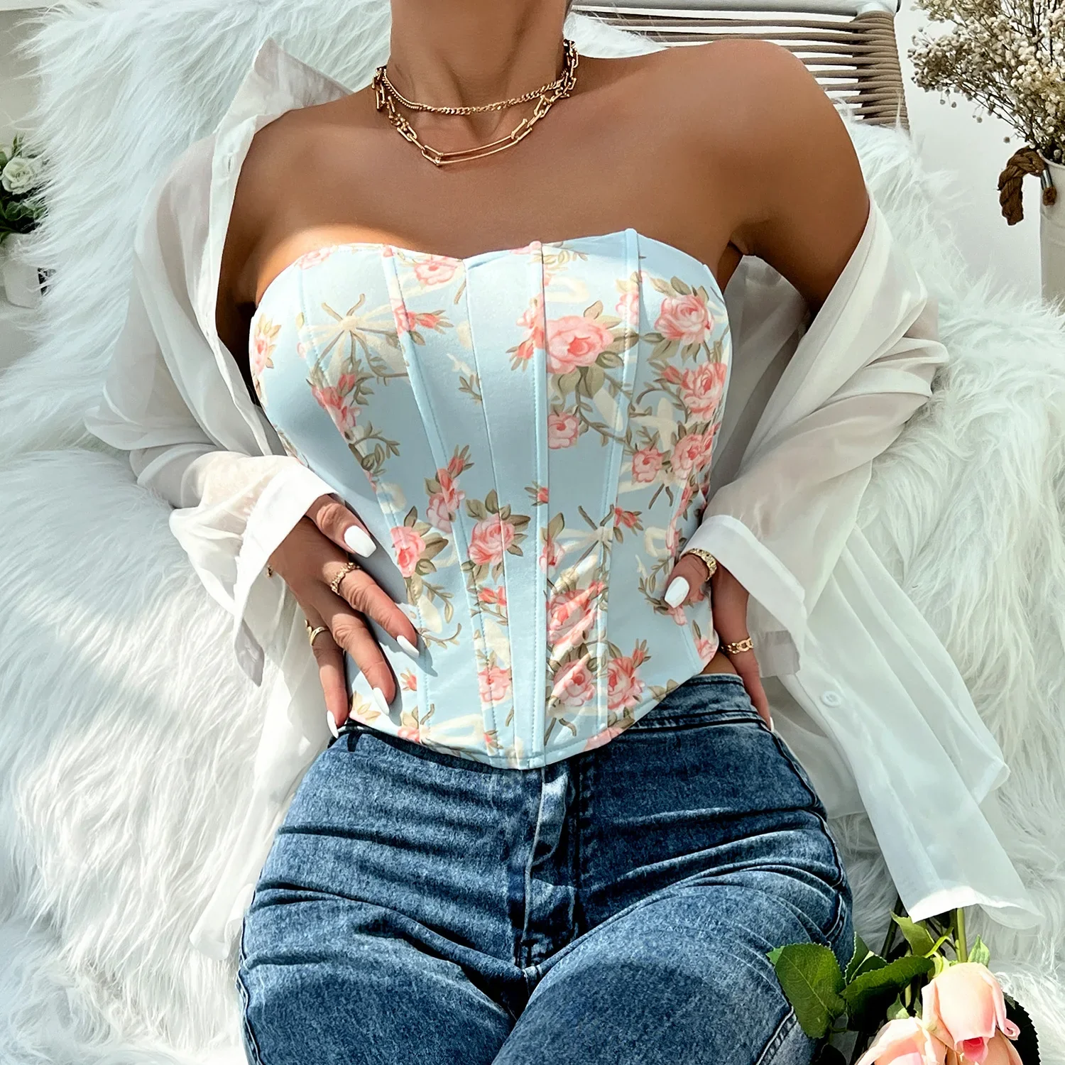 Analisa Floral Corset Top - Image 14