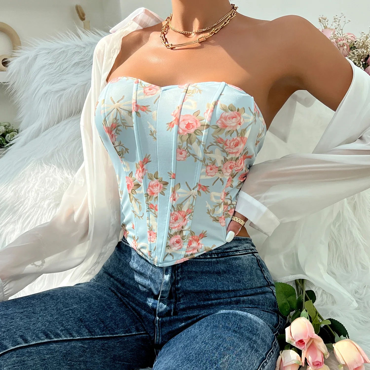 Analisa Floral Corset Top - Image 15
