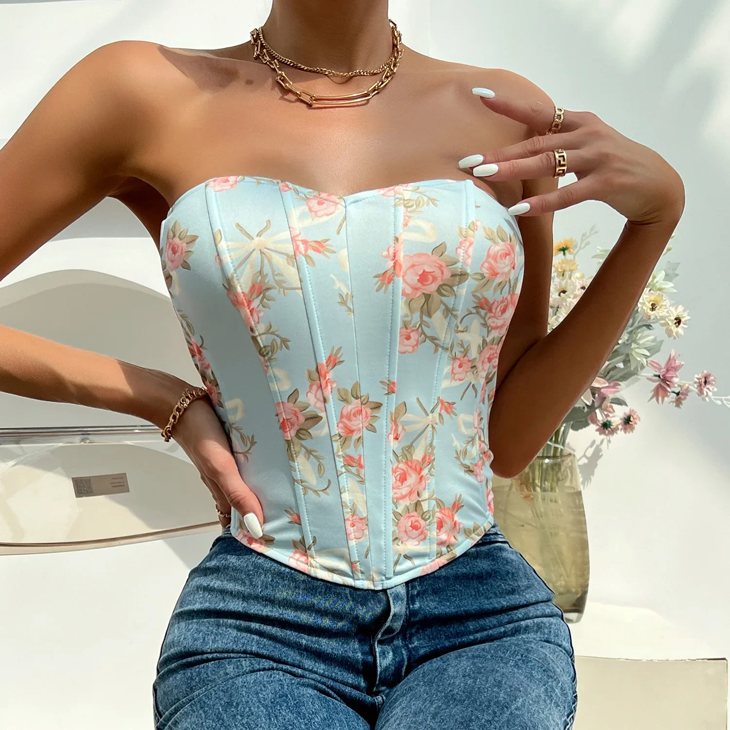Analisa Floral Corset Top - Image 17