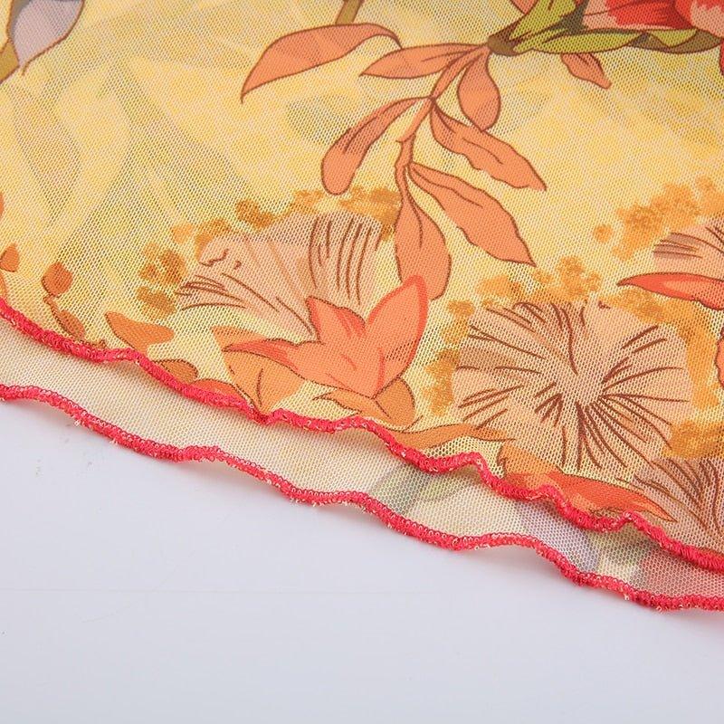 Angelic Floral Print Halter Top - Image 4