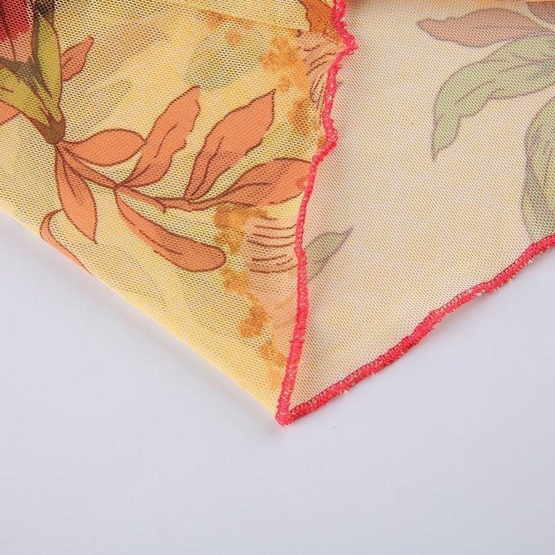 Angelic Floral Print Halter Top - Image 7