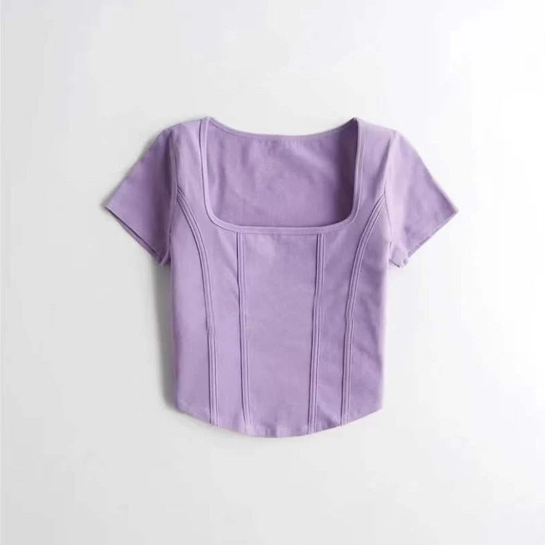 Aria Solid Crop Top - Image 14