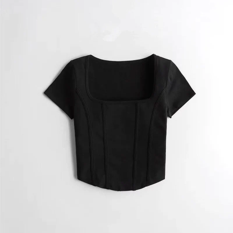 Aria Solid Crop Top - Image 28