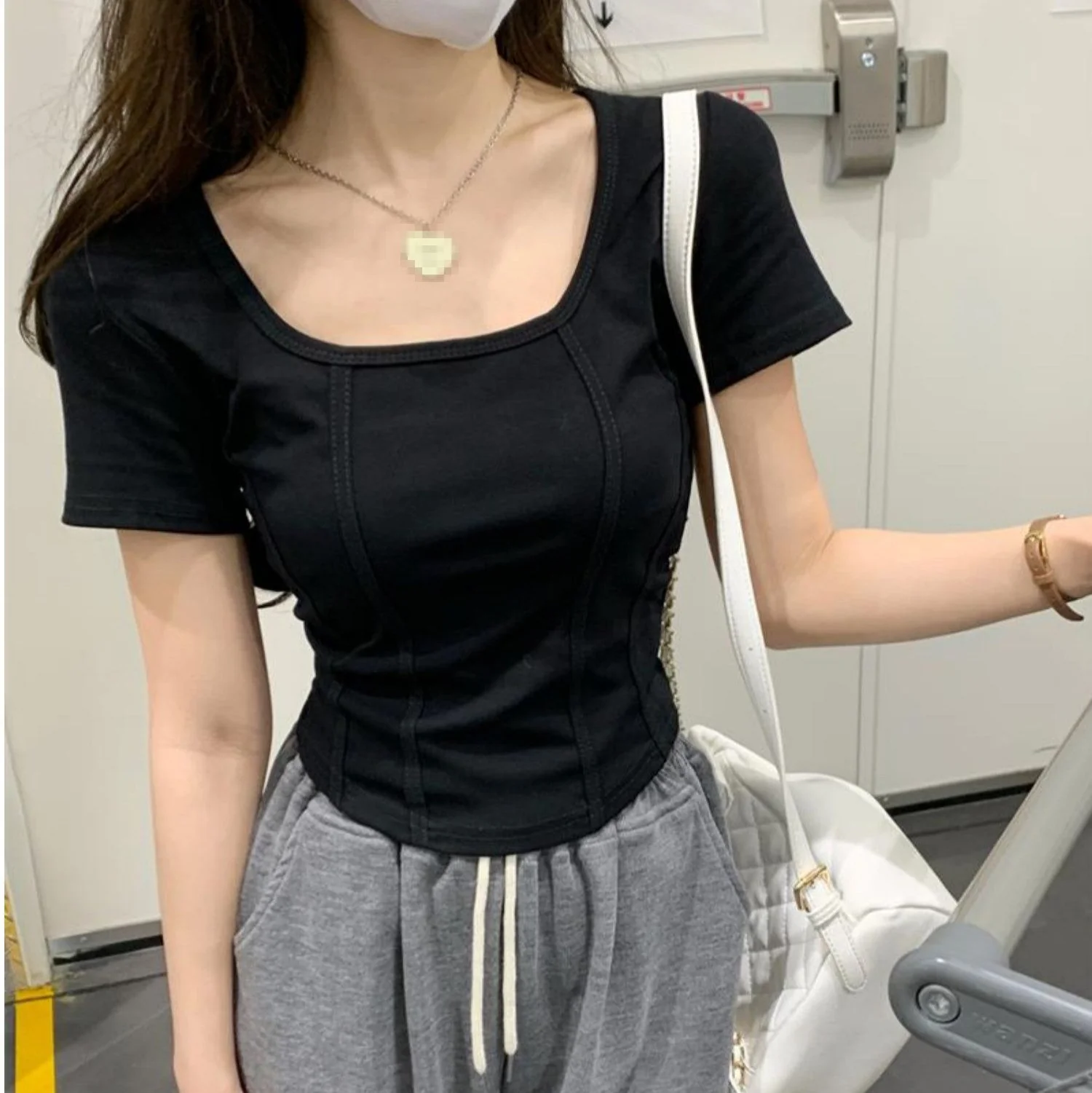 Aria Solid Crop Top - Image 32