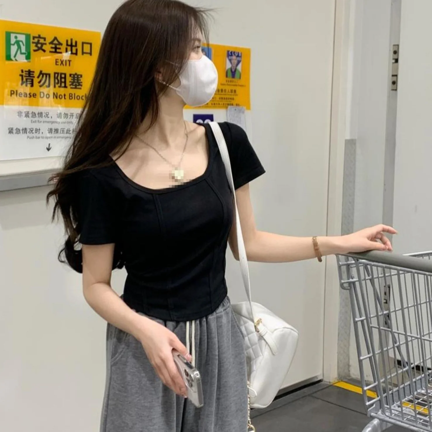 Aria Solid Crop Top - Image 36