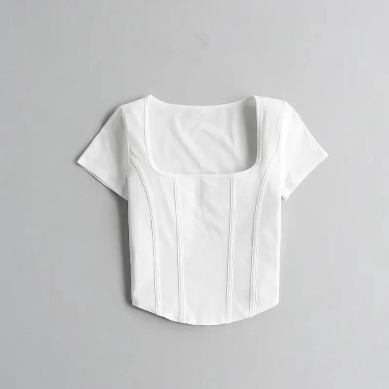 Aria Solid Crop Top - Image 8
