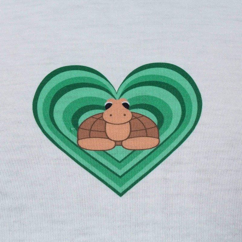 'Art of Heart' White Crop Top - Image 11