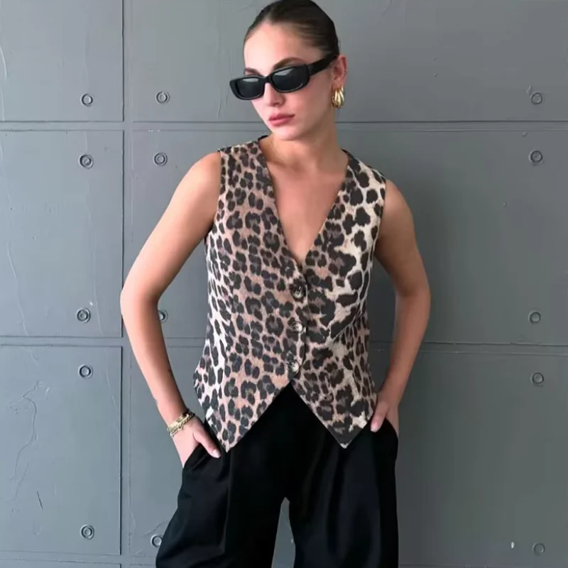 Astrid Wild V-Neck Vest - Image 3