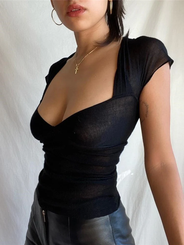 Baesic Backless Mesh Top - Image 3