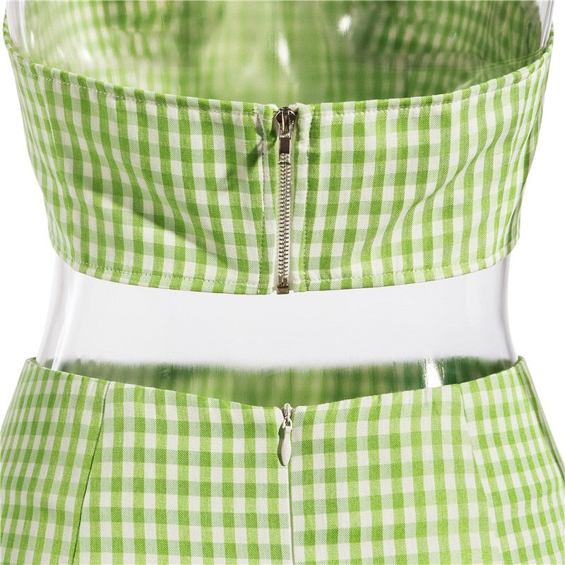 Beccah Plaid Mini Skirt Set - Image 10