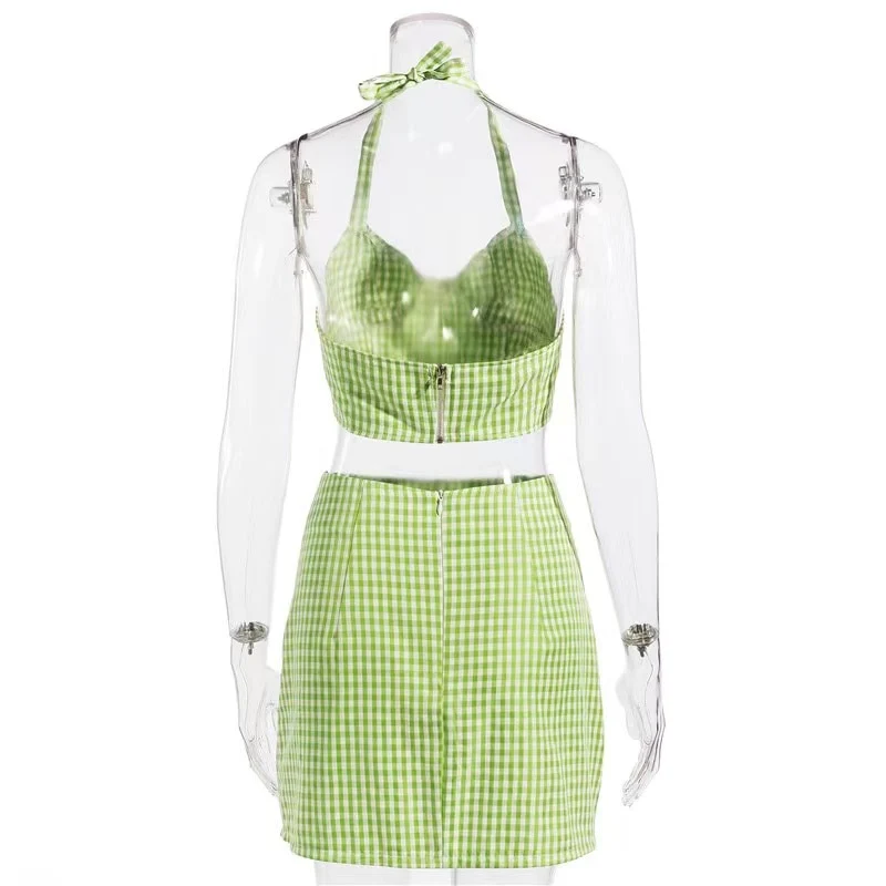 Beccah Plaid Mini Skirt Set - Image 9