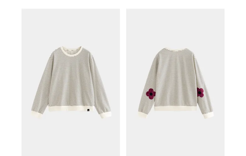 Blossom Trail Stripes Sweatshirt - Image 7