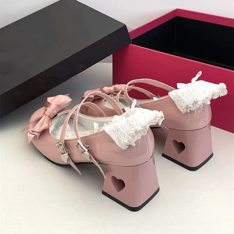 Bowstrapped Dream Ankle Strap Pumps - Image 4