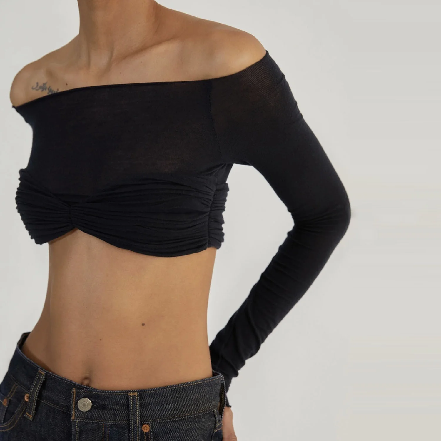 Brett Mesh Crop Top - Image 10
