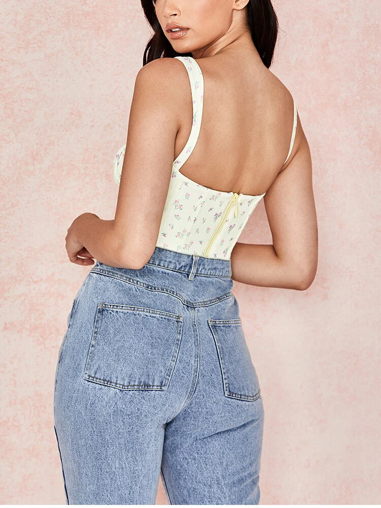 Brunch Ready Floral Corset Top - Image 11