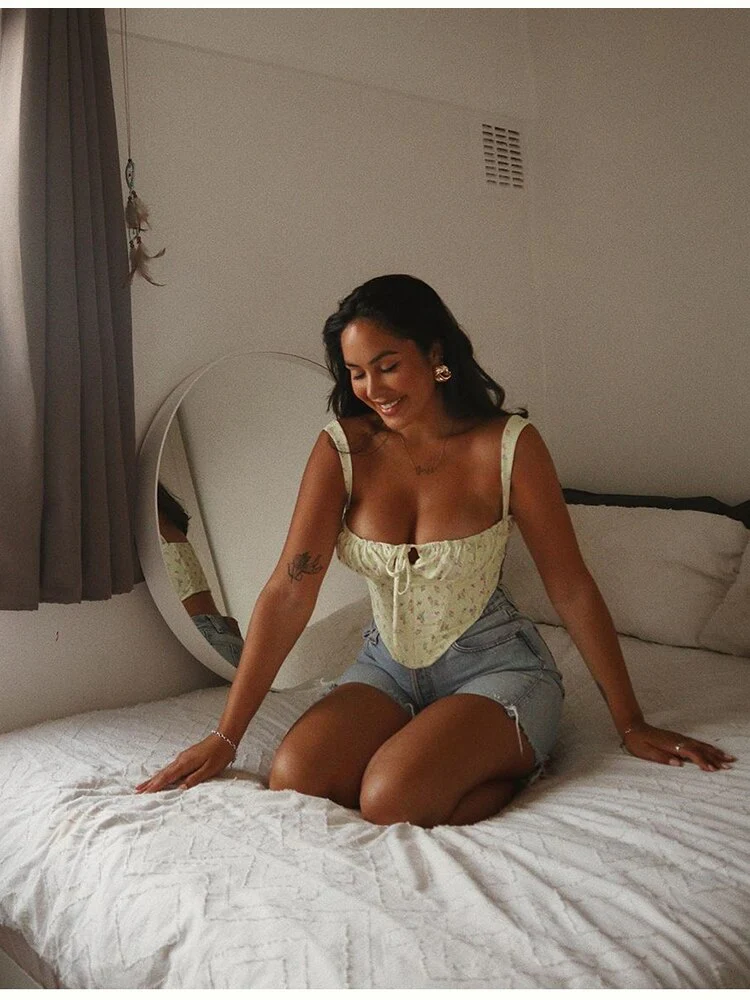 Brunch Ready Floral Corset Top - Image 20