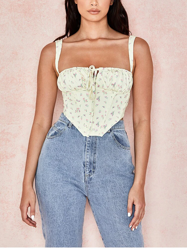 Brunch Ready Floral Corset Top - Image 9