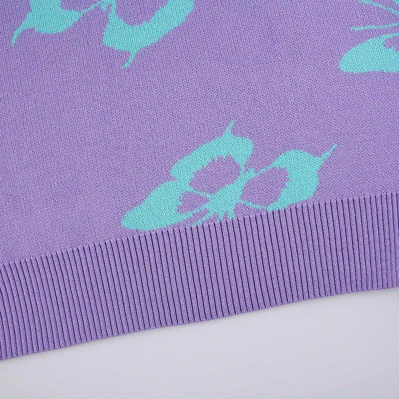 Butterfly Print Kawaii Jumper - Image 7