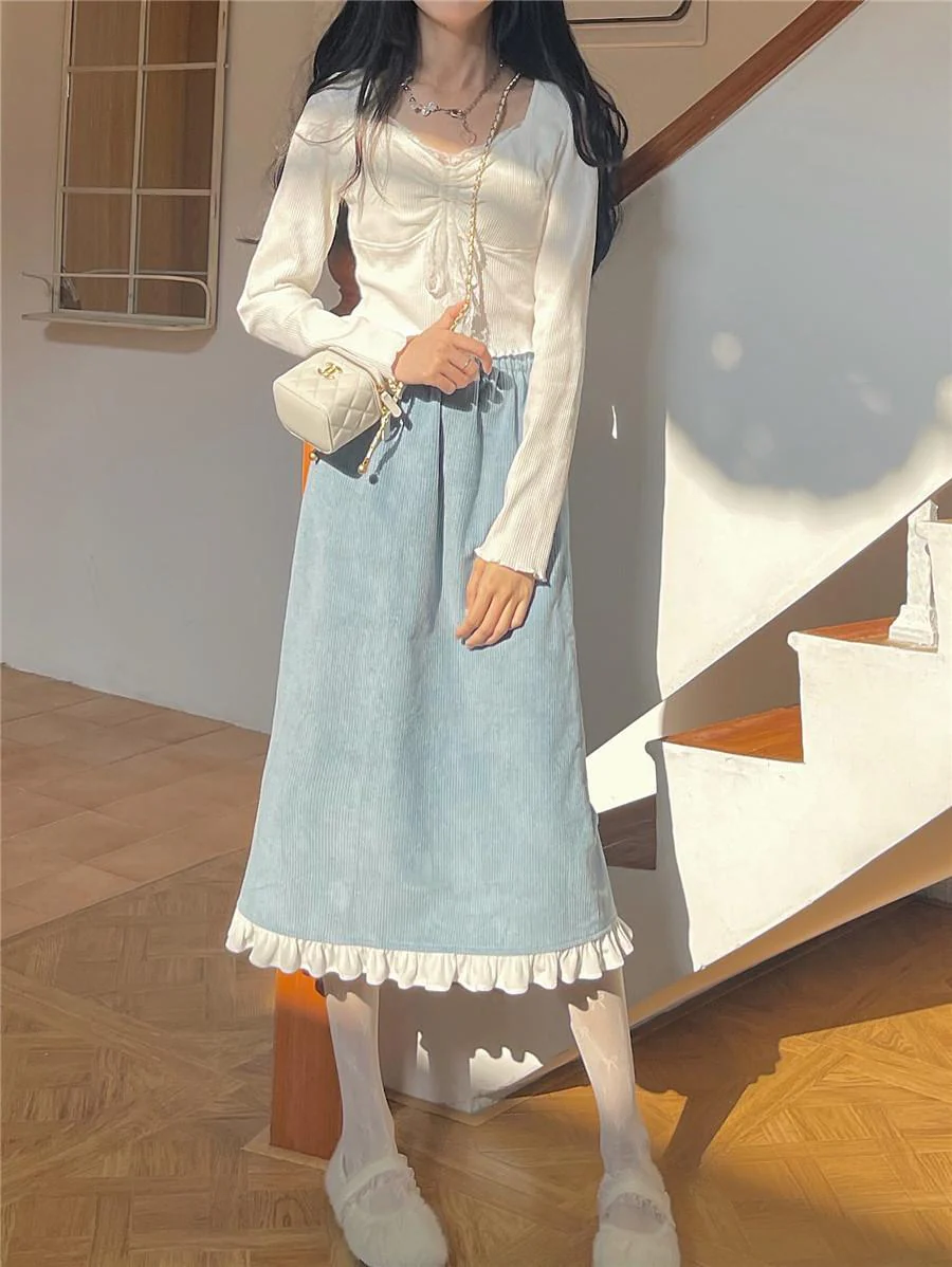 Carly Long Sleeves Vintage Top - Image 13