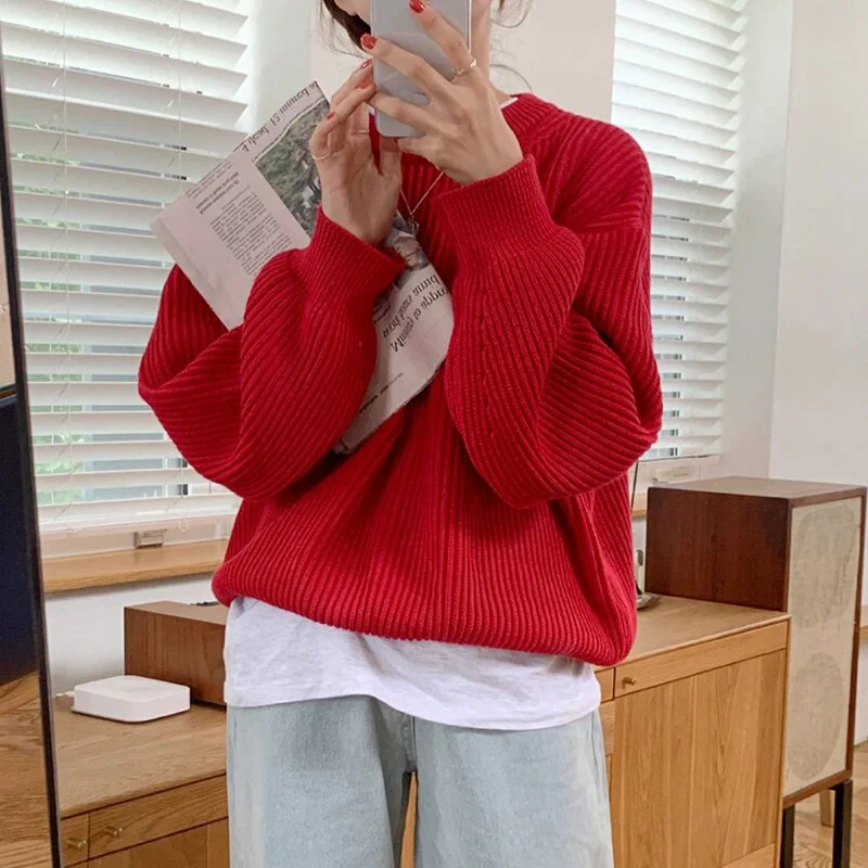 Cashmere Crowned Cloak Knitted Pullover - Image 17