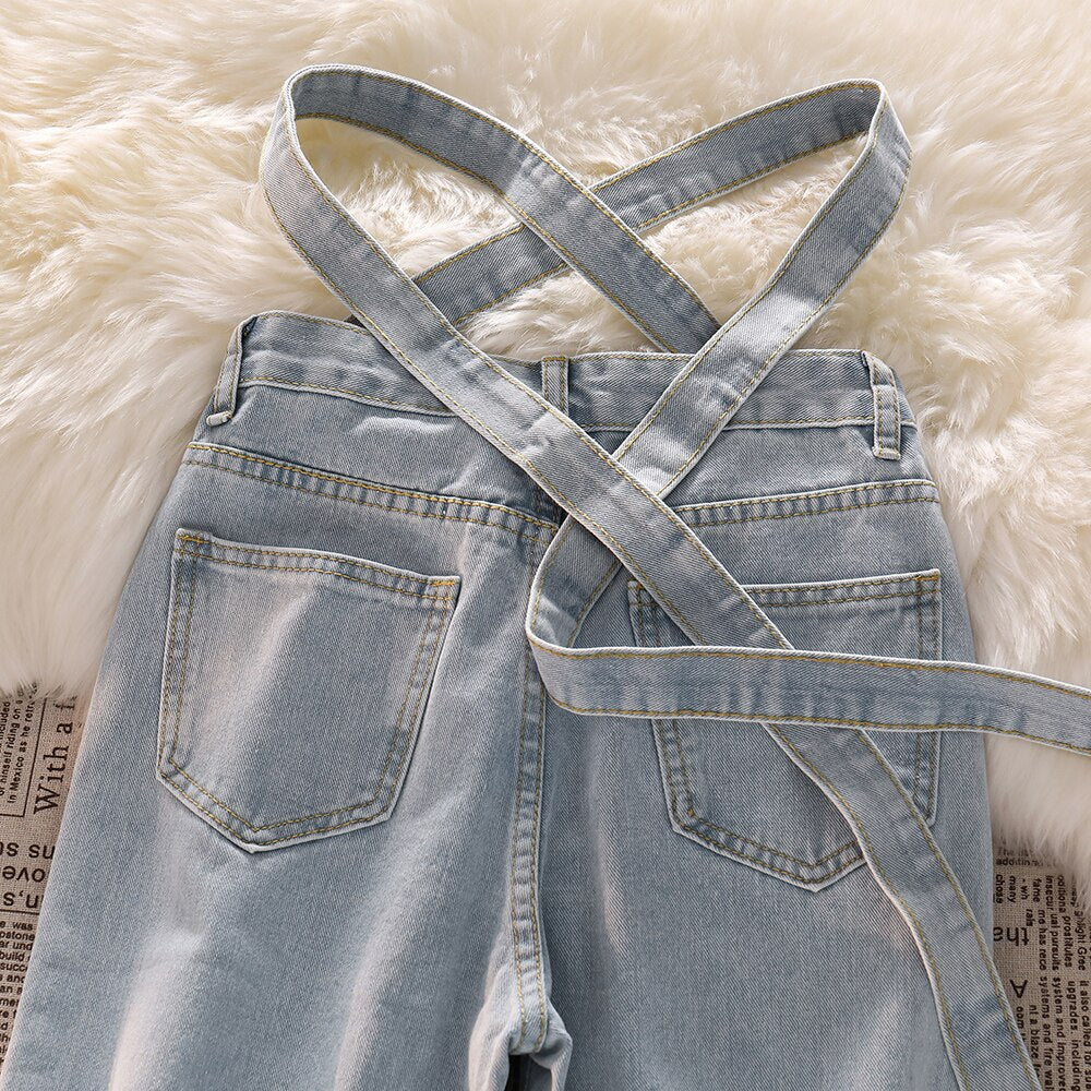 Celestial Sky Tie-Front Jeans - Image 10