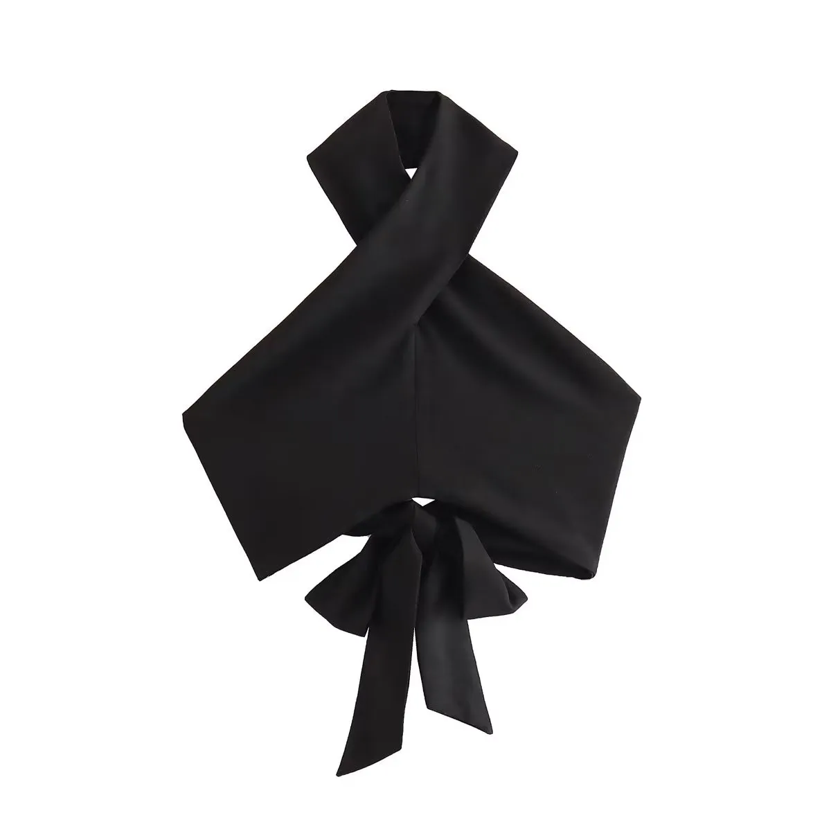 Chic Cascade Backless Halter Top - Image 5