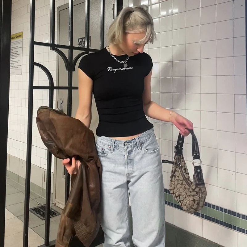 Compassionate Short Sleeve Graphic Top - Image 13