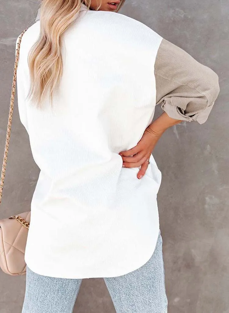 Corduroy Huescape Patchwork Shirt - Image 20