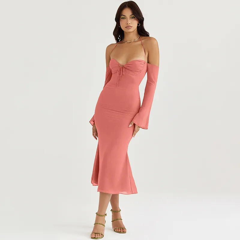 Curve-Hugging Midi Delight Bodycon Dress - Image 15