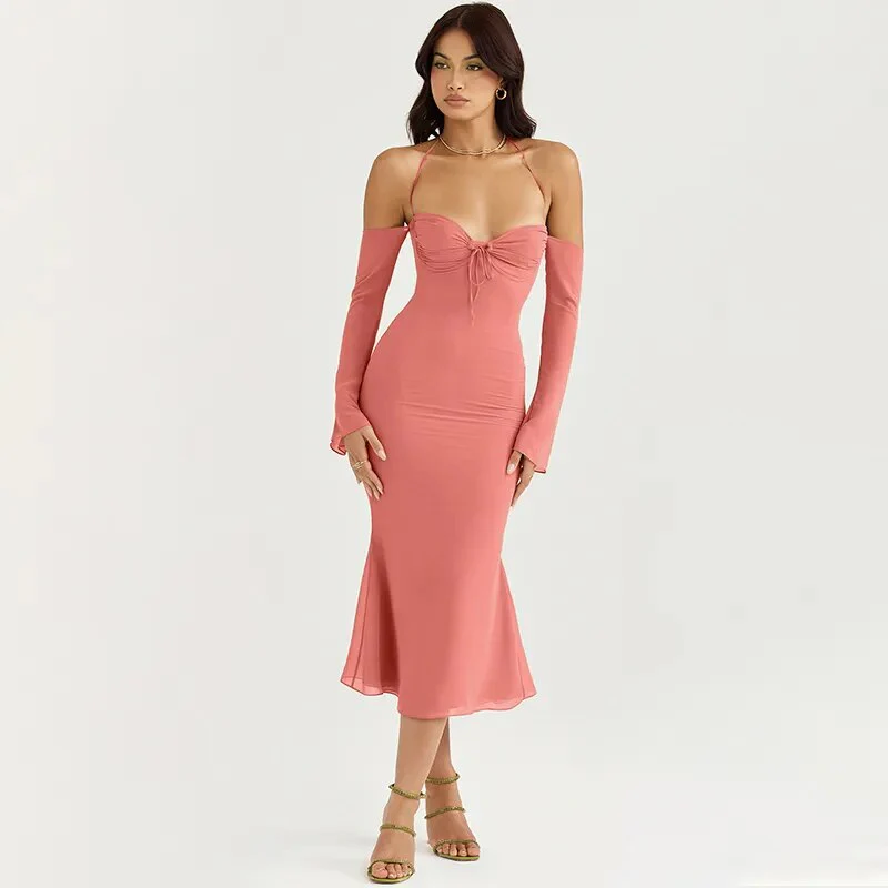 Curve-Hugging Midi Delight Bodycon Dress - Image 16