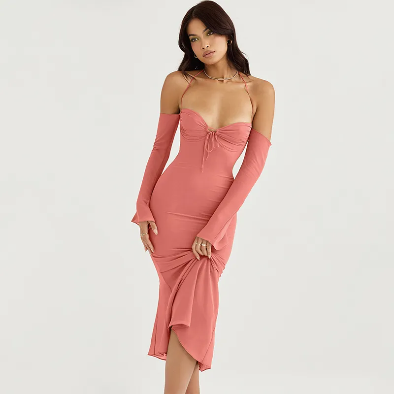 Curve-Hugging Midi Delight Bodycon Dress - Image 17