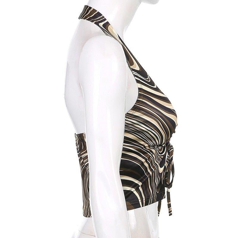 Daisy V Neck Halter Top - Image 7