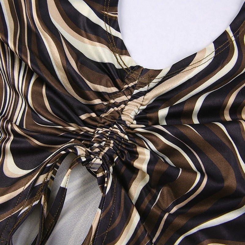 Daisy V Neck Halter Top - Image 8