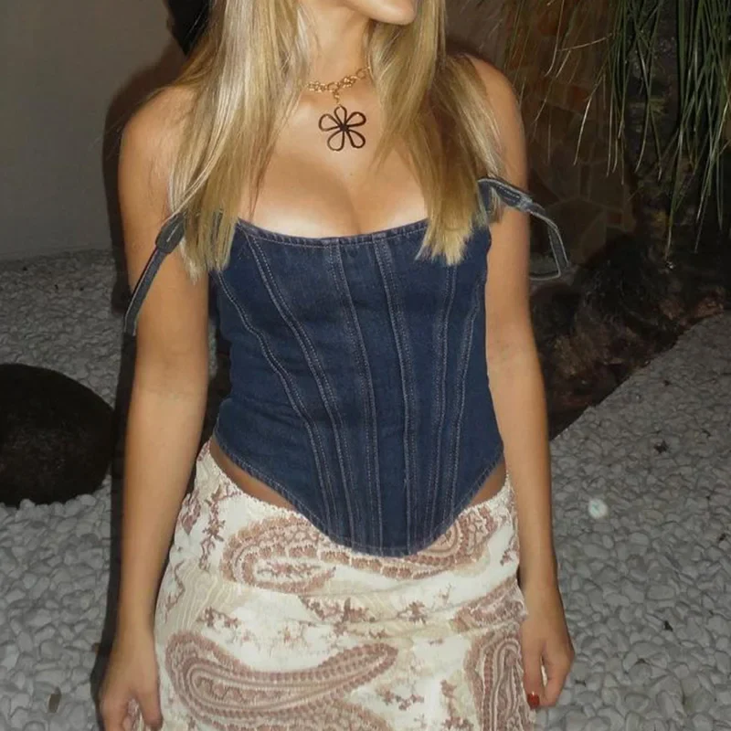 Denim Darling Bustier Top - Image 5