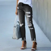 Edgy Fringe Ankle Denim - Image 7