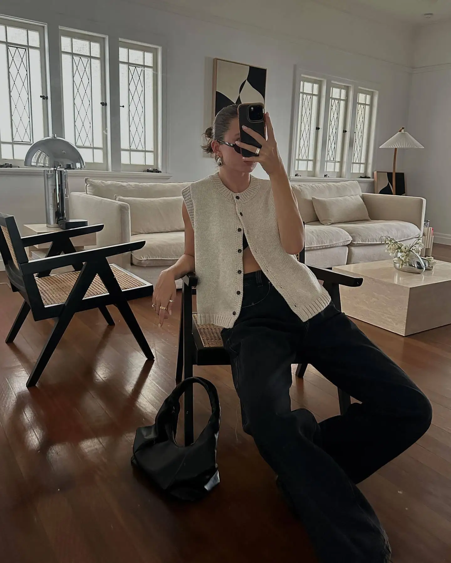 Elka Knitted Vest Cardigan - Image 6