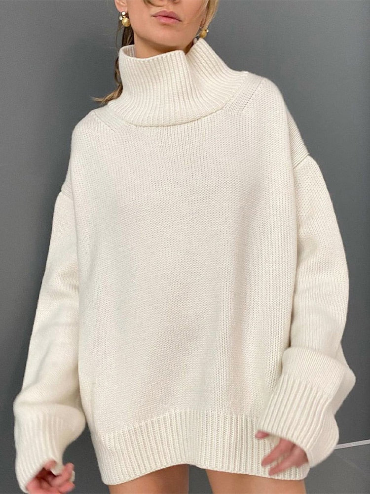Freya Oversized Turtleneck Jumper - Image 3