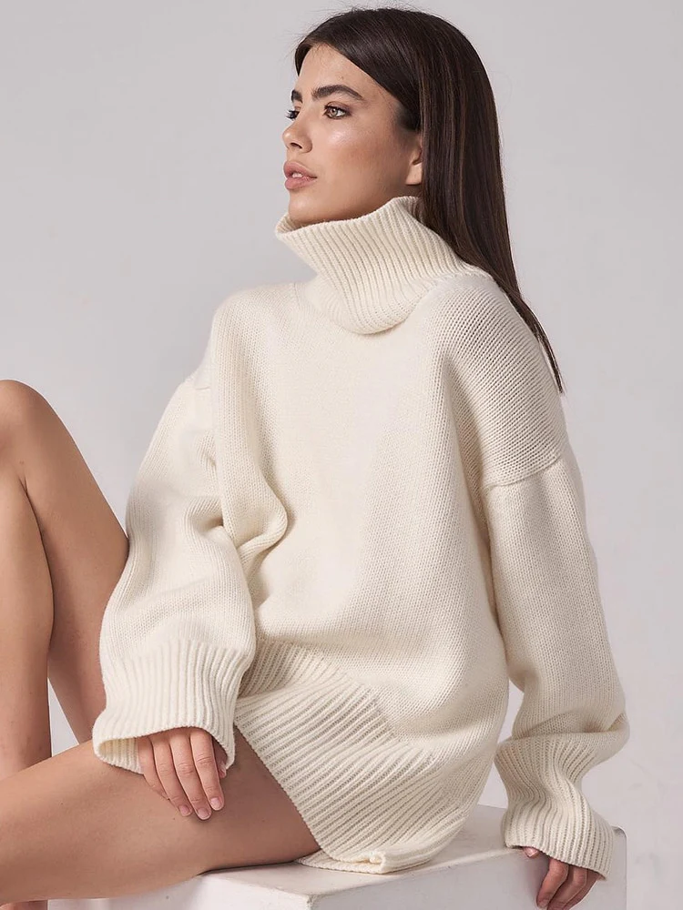 Freya Oversized Turtleneck Jumper - Image 6