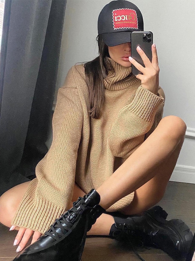 Freya Oversized Turtleneck Jumper - Image 7
