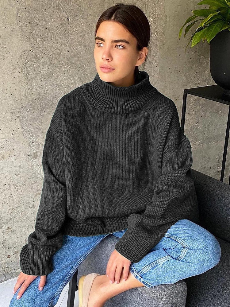 Freya Oversized Turtleneck Jumper - Image 8