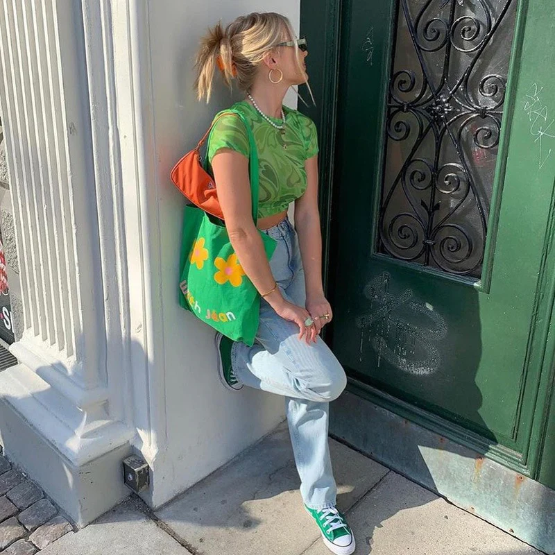 Fuchsia Heart Printed Mesh Top - Image 16