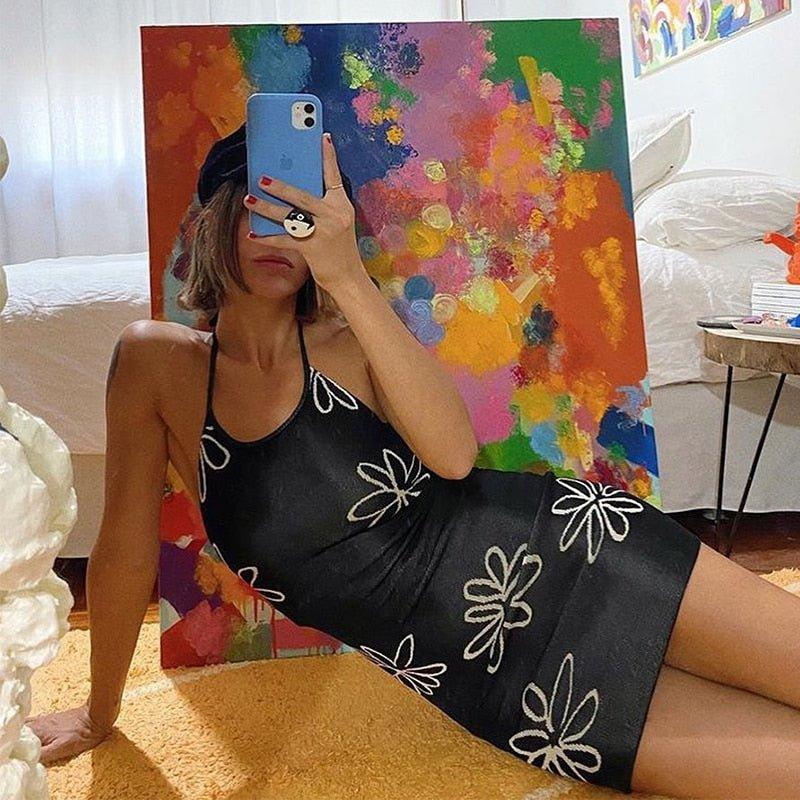 Gemma Backless Halter Dress - Image 9