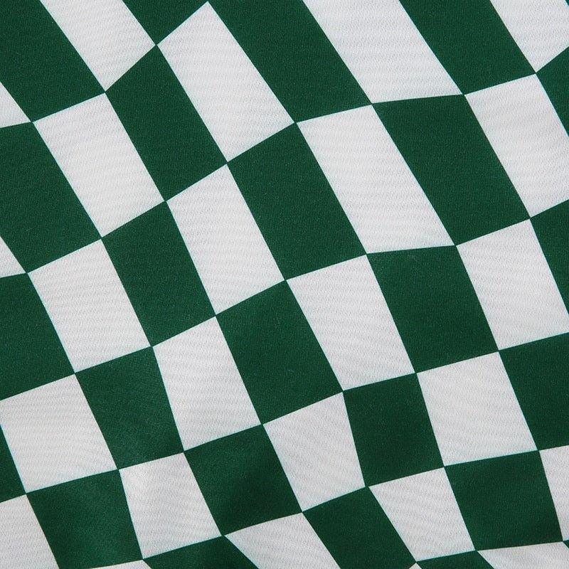 Green Checkered Oversized sweatshirt - Image 10