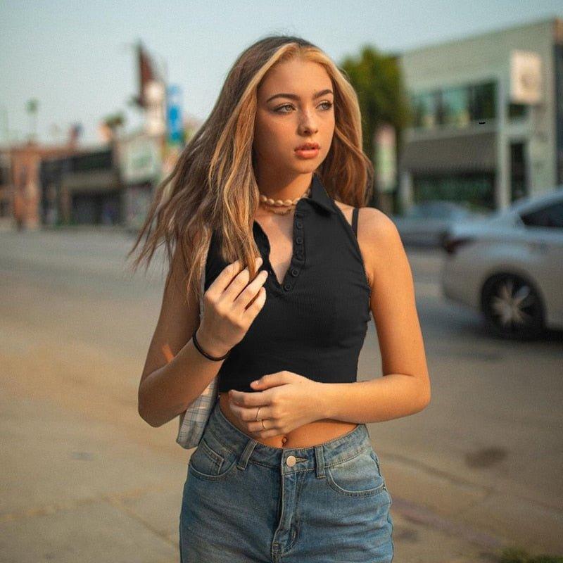 Harper White Collar Top - Image 7