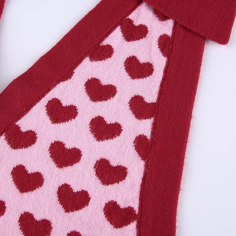 Heart-Print Knitted Vest - Image 10