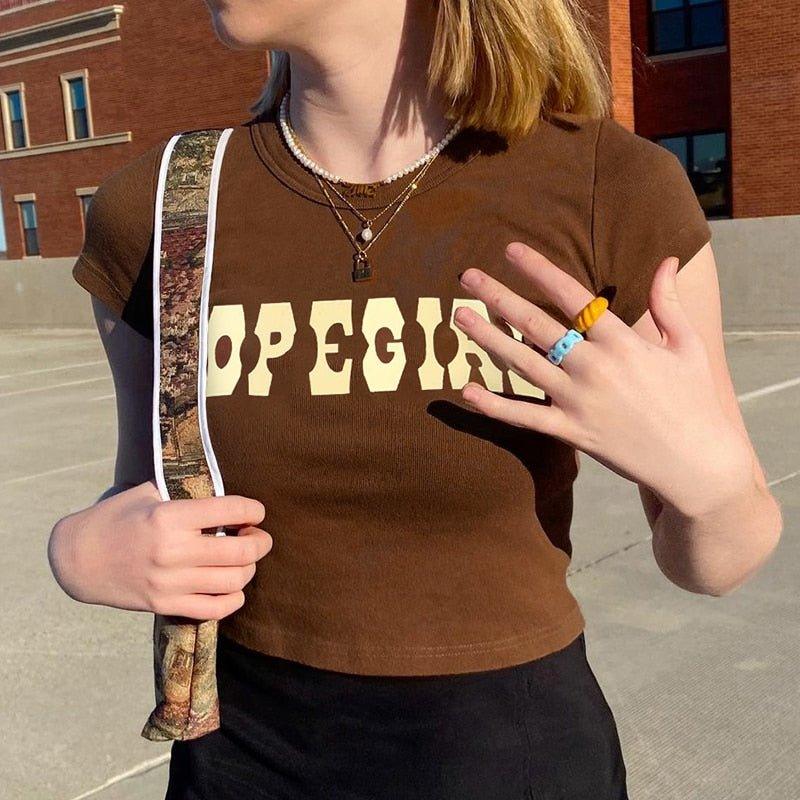 Hope Girl Vintage Crop Top - Image 3