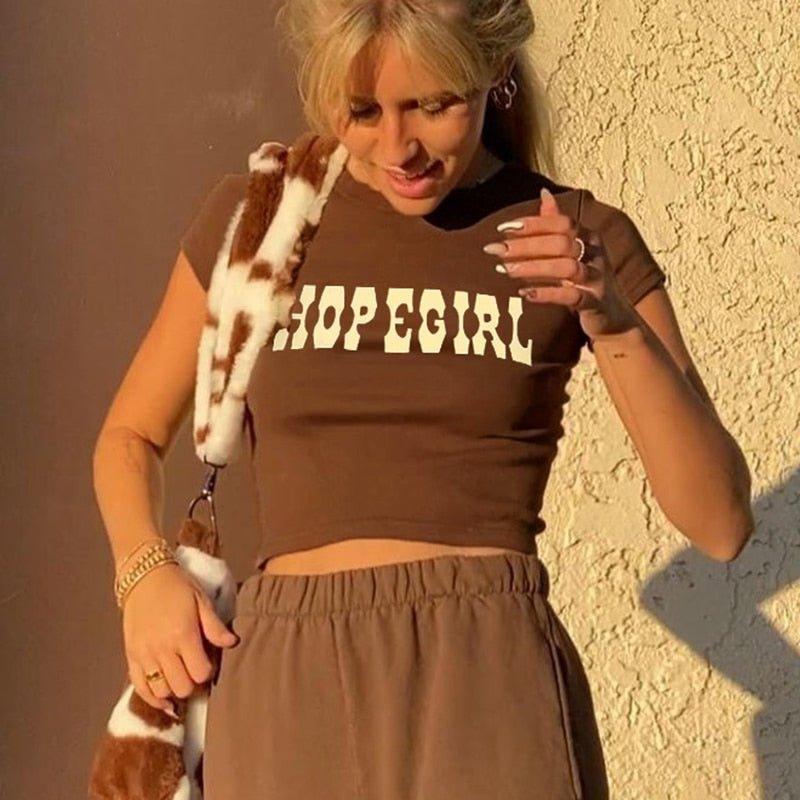 Hope Girl Vintage Crop Top - Image 4