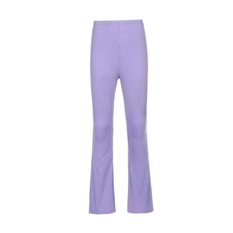 'I Purple U' Aesthetic Flared Bottom Pants - Image 7