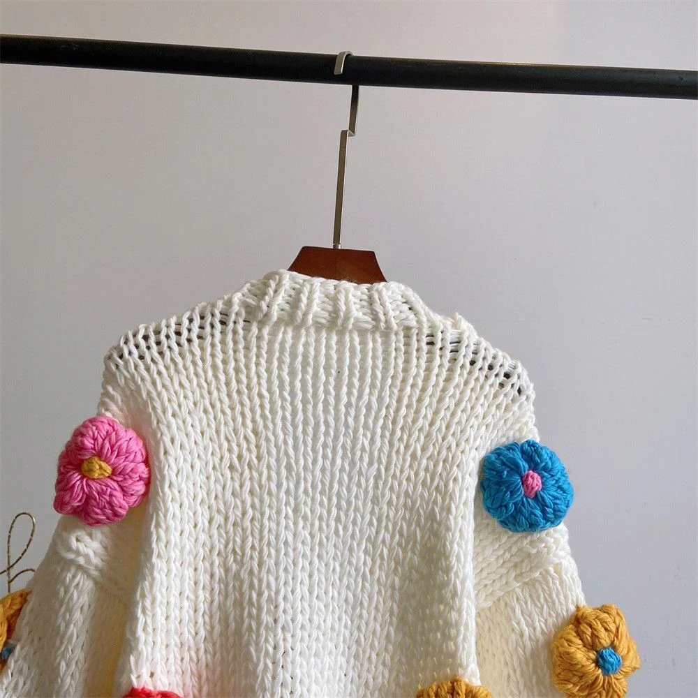 Iris Floral Knitted Cardigan - Image 9