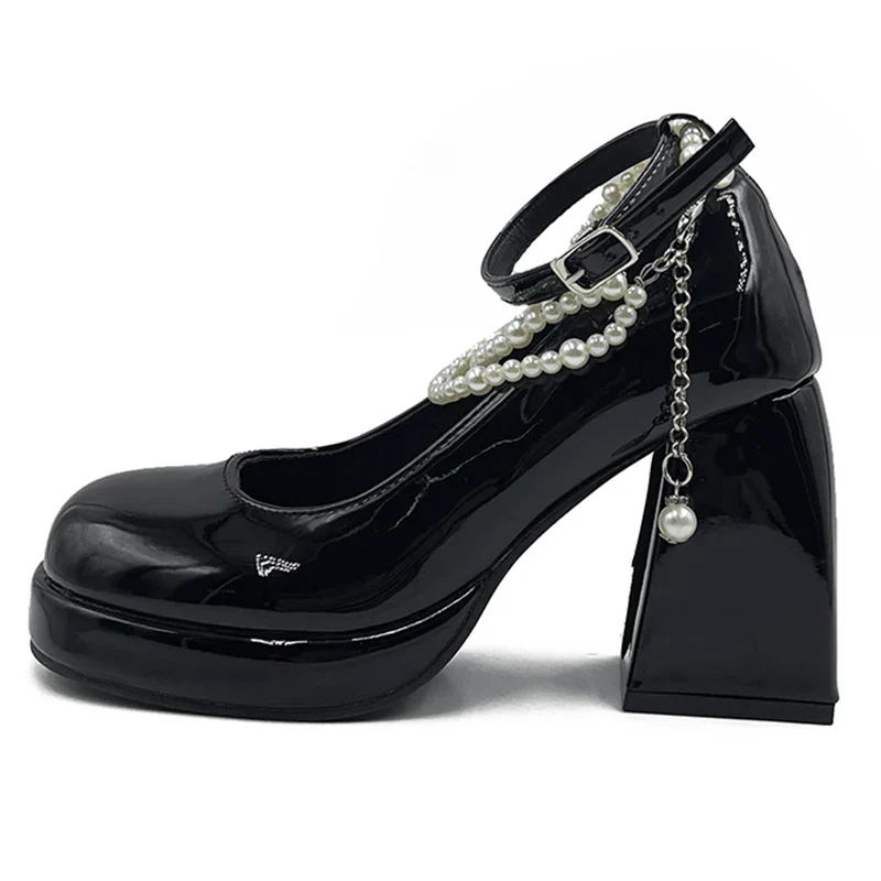 Kendra Pearl Ankle Straps Pumps - Image 5